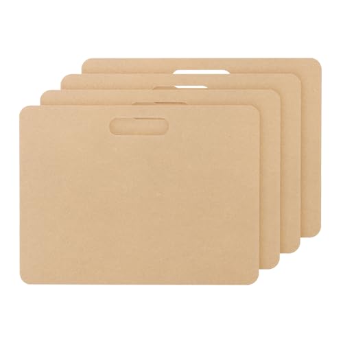 PATIKIL 10 x 16 Wedging Board for Pottery with Built-in Handle, 4 Pcs 8mm Thickness Clay Board Portable Plaster Modeling Boards for Pottery Clay Ceramics