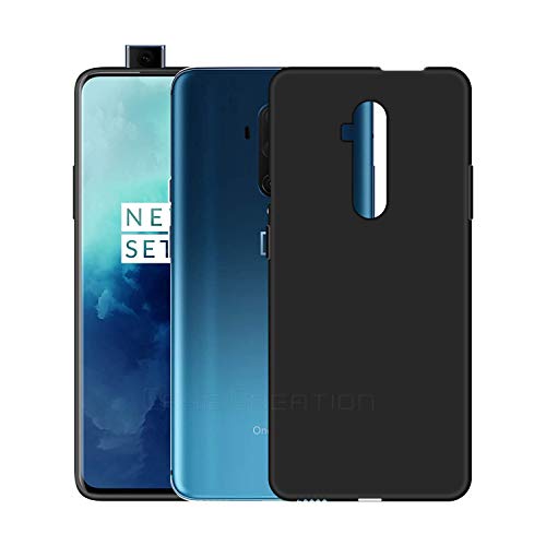 Image of Case Creation Luxurious OG Series for Oneplus 7T Pro Case Cover,Anti-Dirty Slim Case Frosted Matte Cute Candy TPU Raised Bezel (Splash of Color) Back Cover for Oneplus 7T Pro -Black