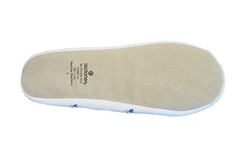 Image of isotoner Women's Embroidered Terry Ballerina Slippers