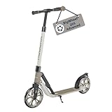 HUDORA BigWheel 205 Advanced Scooter - Patinete de Aluminio cómodo para hasta 100 kg - Patinete Plegable y Ajustable en Altura - Scooter para niños/Adolescentes y Adultos