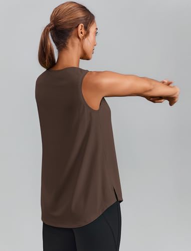 Image of PINSPARK Workout Tank Tops for Women UPF 50+ Side Slits Athletic Gym Shirt