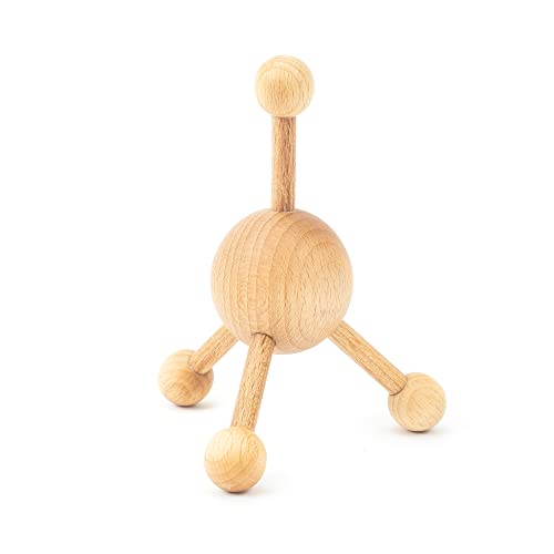 Tuuli Accessories Masajeador Masaje para Espalda Hombro Cuello y Piernas Madera Trigger Point