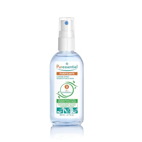 Puressentiel Purificante, Lozione Spray Mani Igienizzante, 3 Oli...