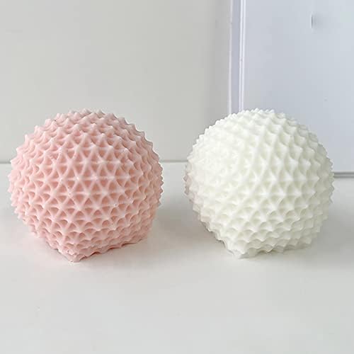 Thorn Ball Candle Mold Thorn Ball Soap Mold Sphere Silicone Mold for Resin Candle Mold Clay Mold Handmade Candle Mold Soap Mold Candle Making Mold Bubble Soap Making Molds Craft Supplies