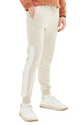 Pantalon de survêtement en tricot beige pour vos moments de détente à la maison