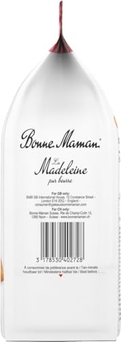 Bonne Maman - Original Pure Butter French Madeleines - Madeleines Pur-Beurre - 12 Pieces wrapped in individual bags - 300g