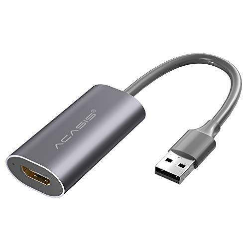 ACASIS USB 2.0 HDMI録画 配信用 超小型 キャプチャカード 1080p 30fps HDMI ビデオキャプチャーボードゲーム実況生配信 画面共有 録画 ライブ会議用 switch/PS4/xbox/NS等対応