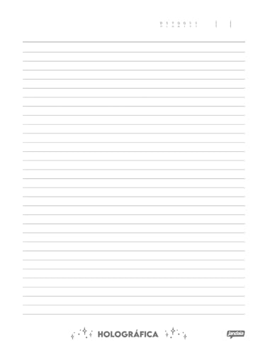 Jandaia - Caderno Argolado Cartonado Universitário Holográfica 80 folhas