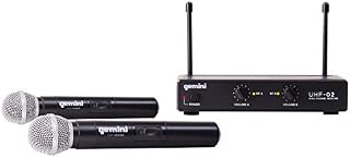 Gemini, 2 Professional Audio Dual Channel UHF System and Headset/Lavalier Wireless Microphone