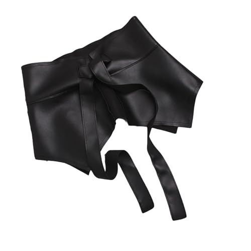 Peplum Waist Cincher Elegant Chain for Dress Elastic Ruffle Waistband Trendy Underbust Waist Chain Wide Belt4