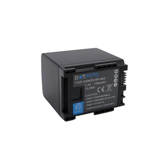 Batería recargable BP-820 de 7.4v con celdas de litio sin efecto memoria para Canon VIXIA 2