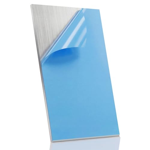 Image of Amyhill 1 Pcs Aluminum Welding Plates 2 x 4 x 1 /8 (0.13 inch) Inch Thin Tig Mig Welding Sheet Metal Practice Aluminum Heat Sink Blocks for Training DIY Metal Craft Projects Stick Mma Arc Gas Heat