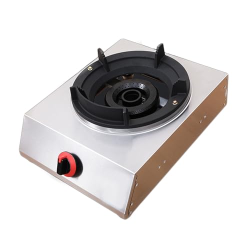 ガスストーブ、13648 BTU ステンレス鋼ガスストーブ卓上シングルバーナー、フレームアウト保護、家庭や食堂の使用に適しています (Size : LPG)