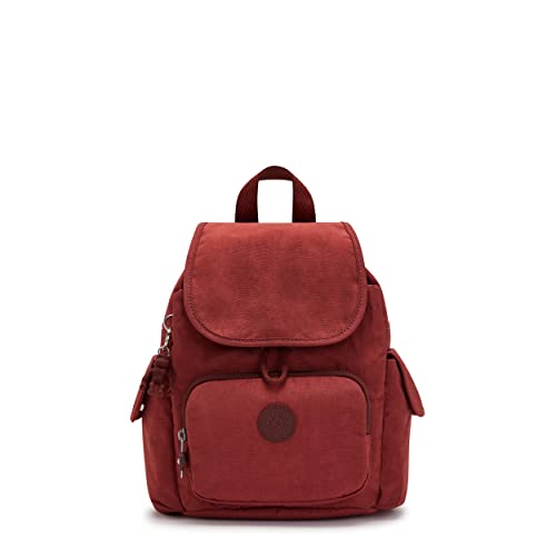 Kipling Mochila feminina City Pack média, Carmim empoeirado, Medium, Mochila média City Pack