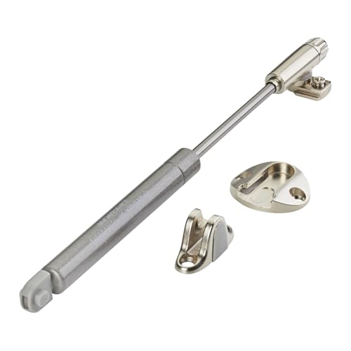 Amortiguador de gas a presión Italiana Ferramenta KRABY lift up (120 Newton, 277 mm de longitud total) Herraje de elevación de puerta adecuado para tapas de armario