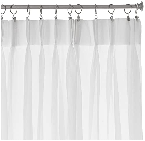 Stylemaster Splendor Pinch Pleated Drapes Pair, 2 Of 72" By 84", White #TOP1