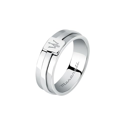 [Garanzia] 2 anni Maserati Iconic Anello Uomo in Acciaio - JM422AVD12027