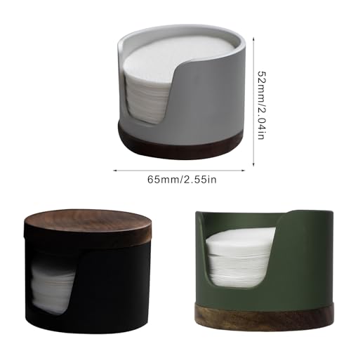 Support rotatif pour filtre à café en finitions bois - 4