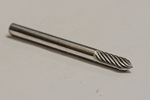 Fresa SG-43 de carburo sólido corte simple 1/8" x 3/8" miniatura 3
