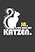 Ja Ich Rede mit Katzen: Liniertes DinA 5 Notizbuch für Katzen und Kater-Fans Notizheft