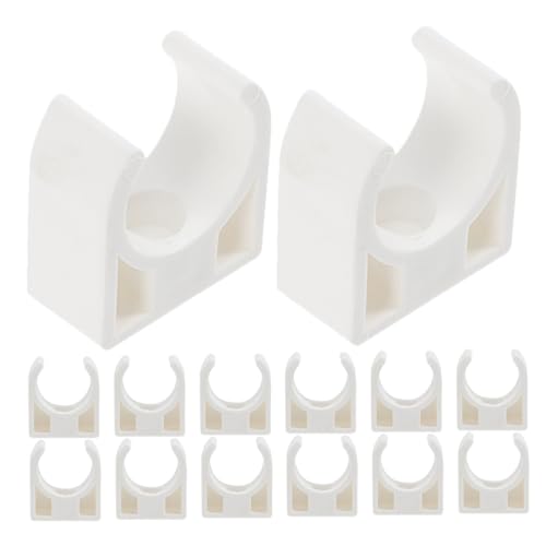 Mipcase 30pcs Motor Clip Holder Clip Motors Miniature Motor Support Mounting Brackets Holder Clamp Holder Support Mounting Brackets Holder Motors Clamp Holder Motors White Plastic