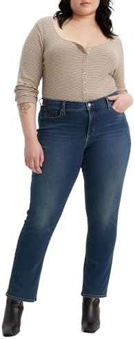 314 shaping straight women's jeans (plus size) - lavé foncé | 's® CA