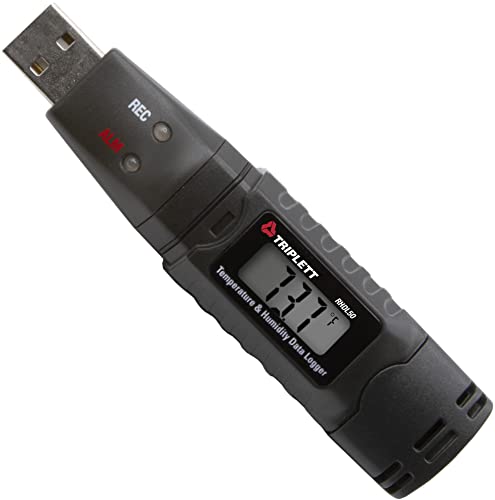 Image of Triplett RHDL50 USB Temperature /Humidity Datalogger with Display - Record 16,000 Readings Each