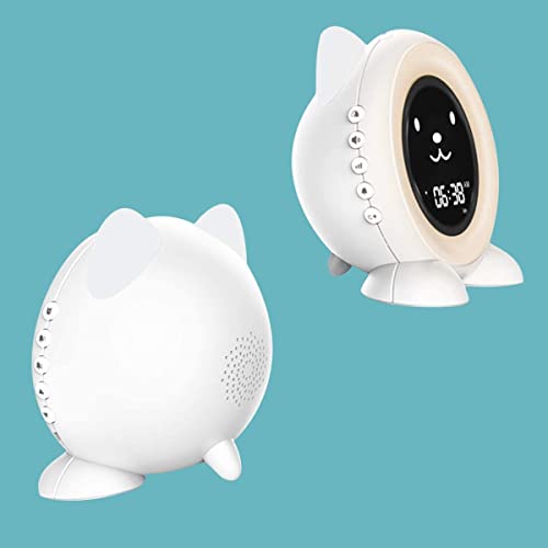 Ankemei Cat Alarm Clock For Kids, Toddler Children's Ok To Wake Up Sleep Training Clock With 8 Night Light,17 Sleep Sound Machine, Kids Alarm Clocks For Boys Girls Bedroom #TOP5