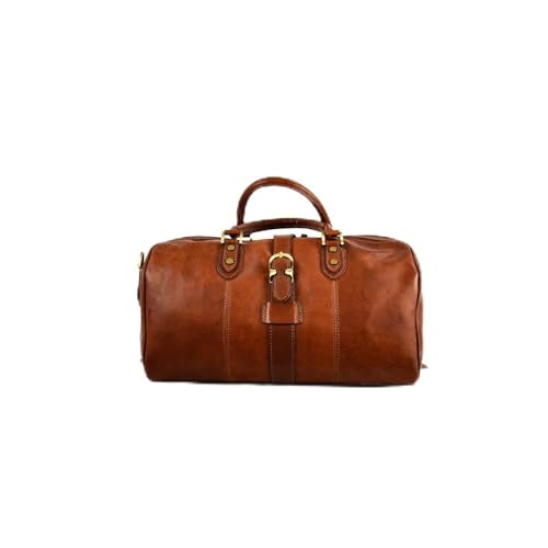 Sac de voyage marron compact 45x19x31 cm pour éviter les frais cabine