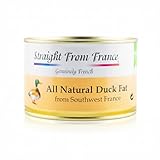 Straight from France Genuinely French, All Natural Duck Fat for Cooking from Southwest France, Keto and Paleo Diet Friendly, Can 340g 12oz