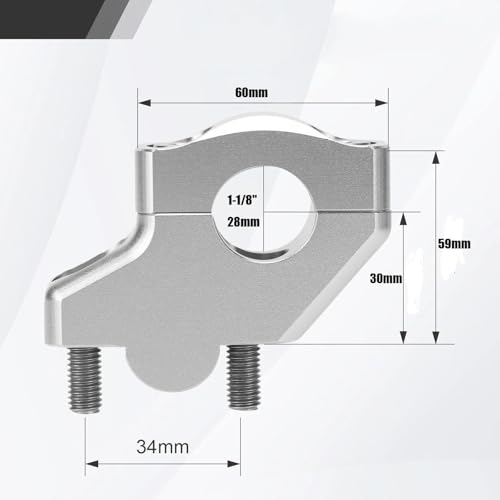 Adaptadores de reubicación y elevación de manillar Suzuki GSR extensor estable de aluminio 2