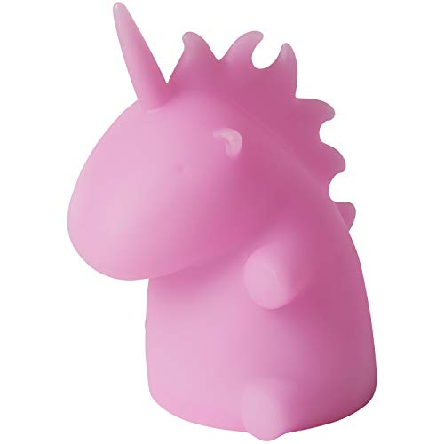SMOKO Unicorn Night Light for Kids | Girls Bedroom Decor Accessories | Ambient Soft Glow Mood Lamp (Pink)