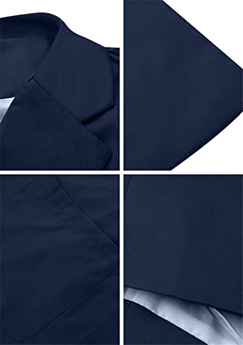 GORIFE Women Long Sleeve Lapel Blazers Jacket Loose Work Office Blazers Coat with Pockets2