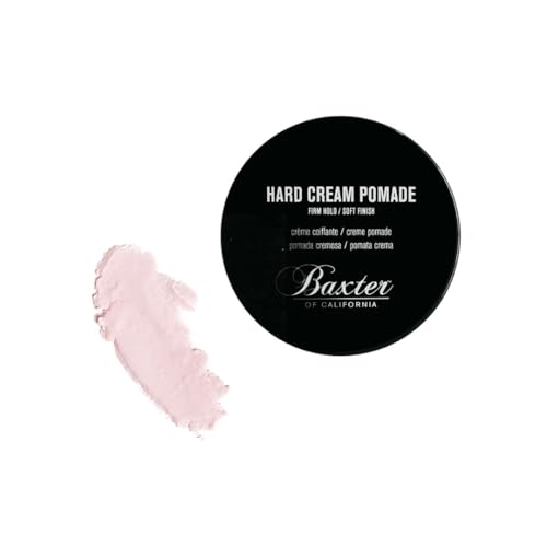 Baxter of California Hard Cream Pomade for Men | Natural Finish | Firm Hold | Hair Pomade