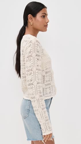 FRAME Women's The Crochet Cardi4