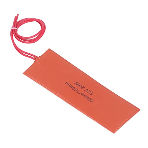 Estera calefactora de silicona Wakects de 4 piezas y manta flexible de 20W 12V 4