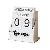 Conception de calendrier perpétuel en bois : ce calendrier de bureau ne comporte aucune marque d'année, permettant une utilisation perpétuelle sans remplacement annuel - un compagnon for les années à venir. Son calendrier de bureau utilise de grandes polices for des dates claires et faciles à lire