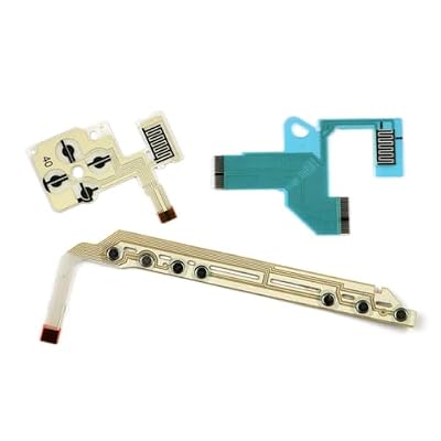 Replacement Direction Cross Button Left Key Volume Right Keypad Flex Cable Conductive Membrane for PSP 1000 1004 1001 1008 Game Console 1 (L+R +Volume)