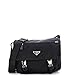 Prada, Pre-Loved Double Buckle Flap Messenger Bag Tessuto Large, Black