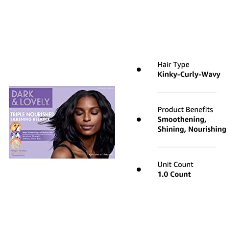 SoftSheen-Carson Dark and Lovely Triple Nourished Silkening No-Lye Relaxer with Shea Butter, Regular