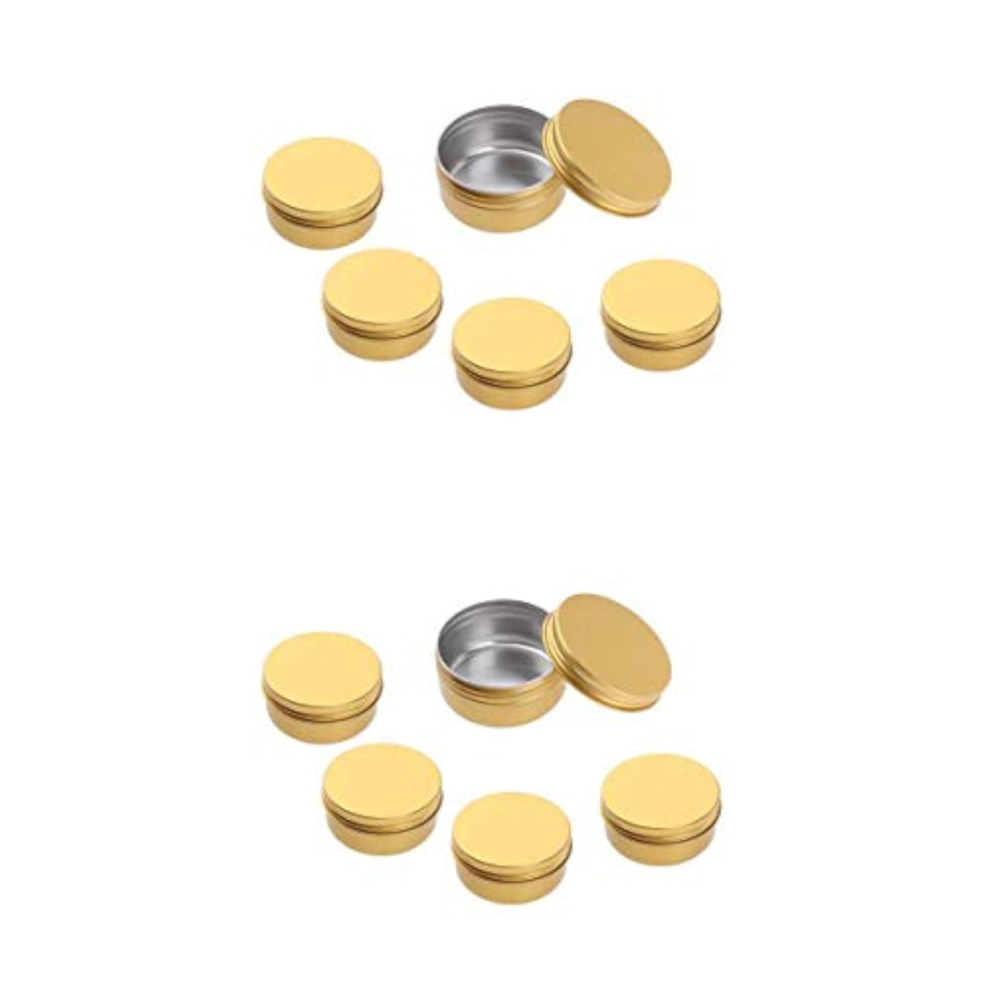 10pcs Empty Aluminium Pot Jars for Lip Balm Storage