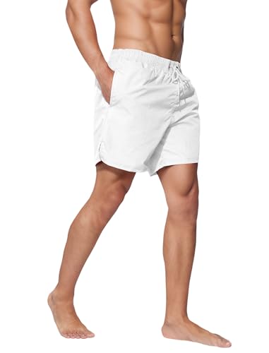 Men's Swim Trunks 5 inch Inseam Quick Dry Board Shorts Bathing Suit Swimwear Swim Shorts with Mesh Lining3