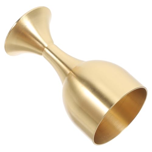 PATKAW Copa de Mesa de Aleación de Cobre Dorado Diseño Retro Único, Taza para Beber Práctica Rebabas, Adecuado para Uso en Casa o Templo