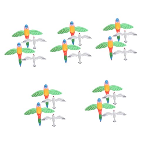 ULTECHNOVO 5 juegos inflables de playa con pájaros marinos y loros, decoración colorida para fiestas, piscina y fiestas de verano, fácil de inflar y transportar