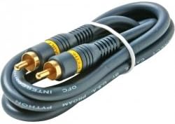 Cables de video RCA-RCA de 100' Python Home Theater