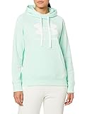 Mangas raglán Under Armour Women\'s Rival Fleece Logo Hoodie , Aqua Foam (335)/White , X-Large