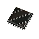 Zigarettenetuis aus Leder, Aufbewahrungshalter, doppelseitig, for Aufklappen, Tasche, Zigarettenschachtel for 20 Zigaretten Reibungslose Bedienung