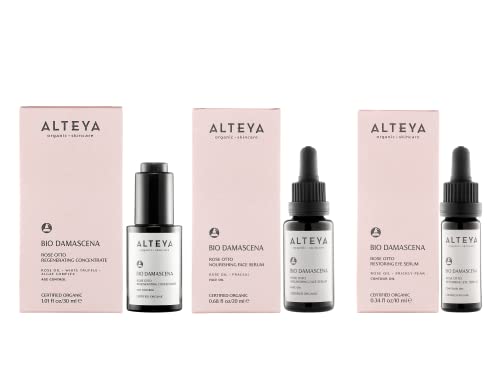 Alteya Organics Face Serum Usda Certified Organic Skin Care 0.68 Fl Oz/20 Ml Bio Damascena Award-Winning Rose Otto Treatment With Organic Bulgarian Rose Oil Nourishing, Skin-Reviving And Illuminating #TOP3