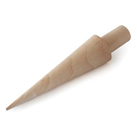YOYOHO Wooden Ice Cream Cone Mold DIY Roll Omelet Waffle Roller Pastry Roll Baking Cover