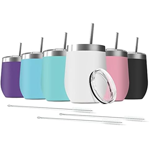 Deitybless 6 Pack Stainless Steel Wine Tumbler Cover